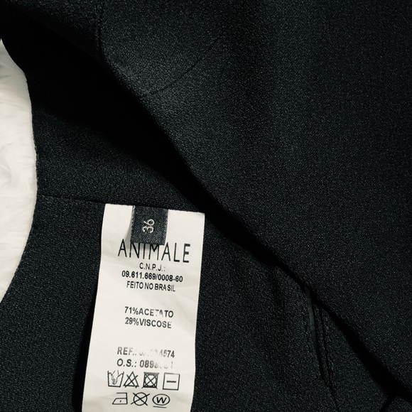 Animale Alfaiataria Black Cropped Top - Size 36 (NEW With Tags!) 🖤✨ - Picture 3 of 7